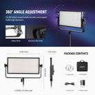 Package Contents of the NEEWER AP100C 105W RGB LED Panel Light