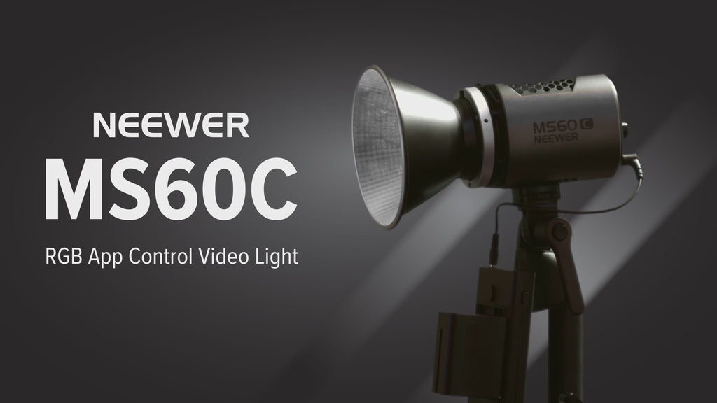 NEEWER MS60C RGB LED ビデオライト ハンドヘルド スポットライト