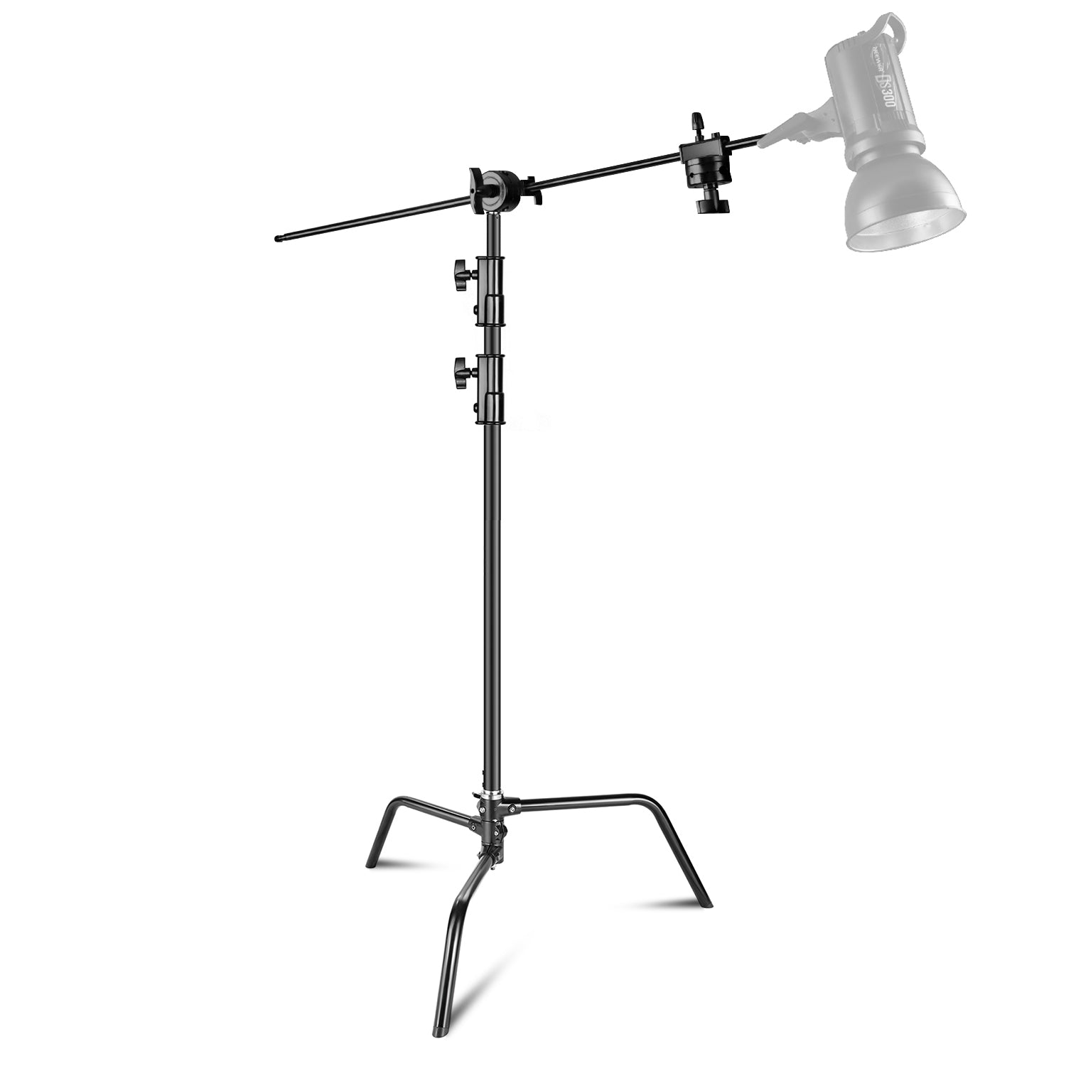 NEEWER 320cm Steel C-Stand with Extension Arm