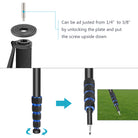 Neewer Extendable Camera Monopod with Foldable Tripod Support Base - neewer.com