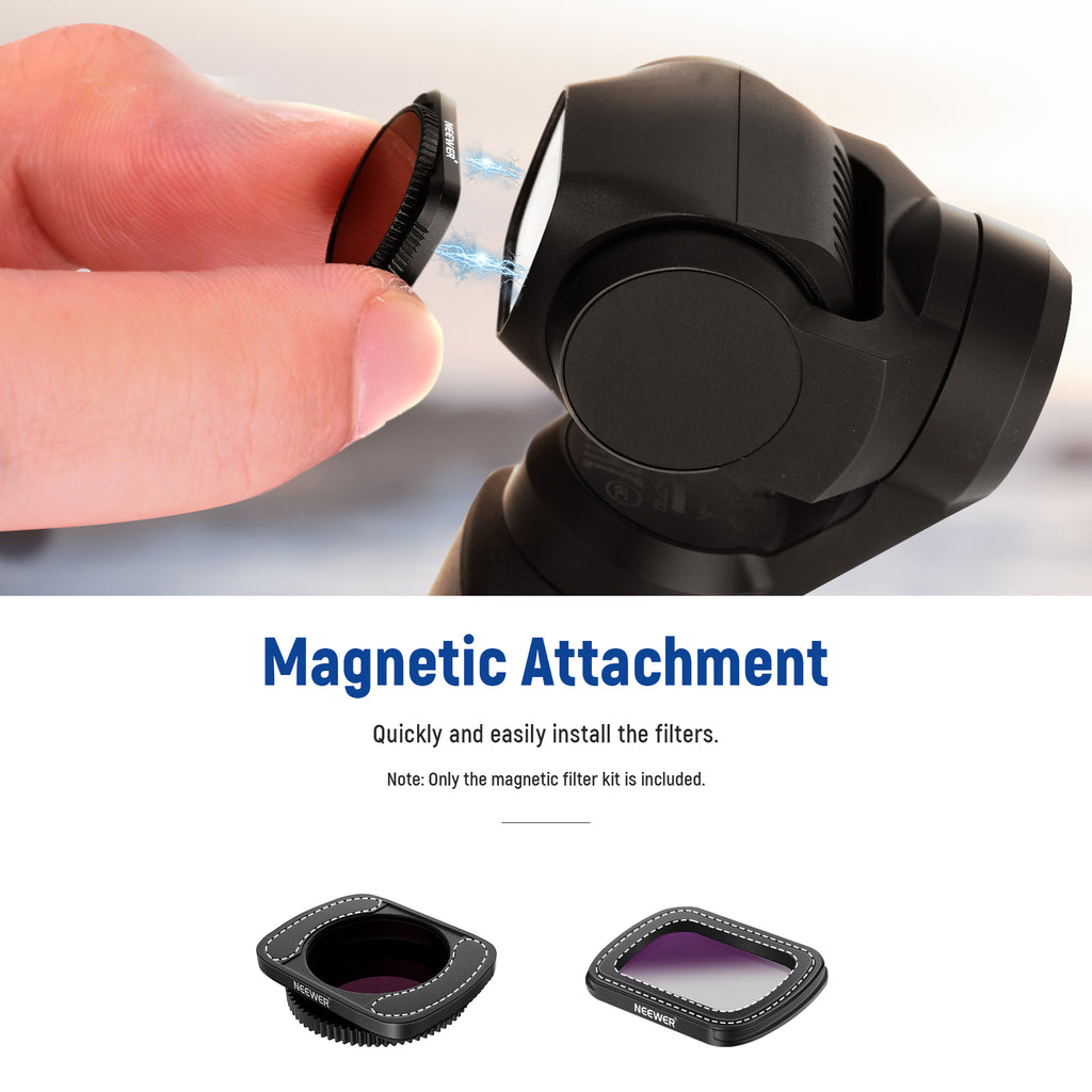 NEEWER 磁気レンズフィルターキット DJI Osmo Pocketカメラに対応