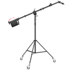 Neewer 7.9'/2.4M Photography Heavy Duty Wheeled Base Tripod Stand