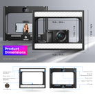 Product dimensions of the NEEWER RGB-A111 RGB Rig Light Stabilizer