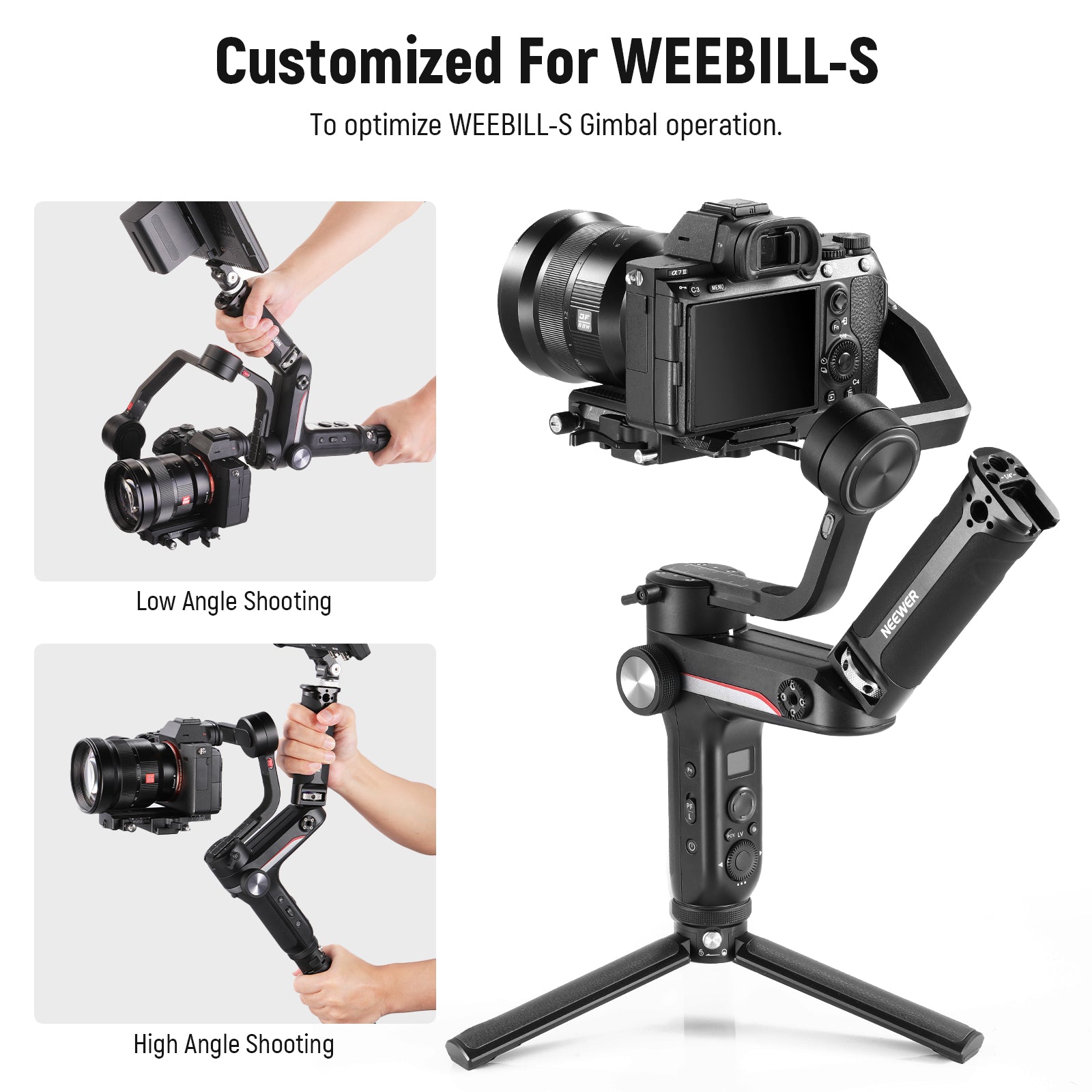 ZHIYUN WEEBILL S ハンドル、クイックシュー付き duraflex.com.br