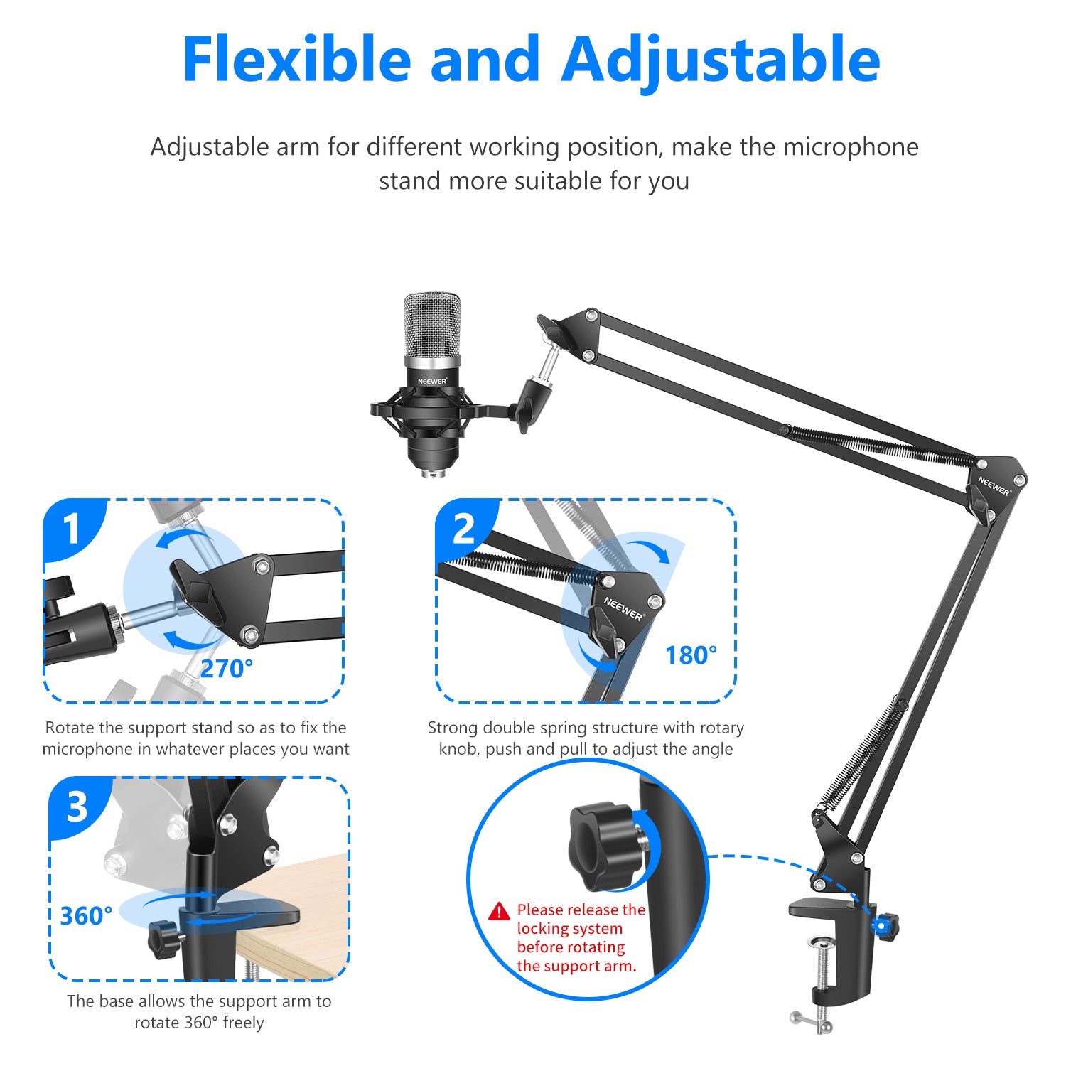 Neewer NW-800 Professional Studio Broadcasting Recording Condenser Microphone 4-in-1 Kit - neewer.com